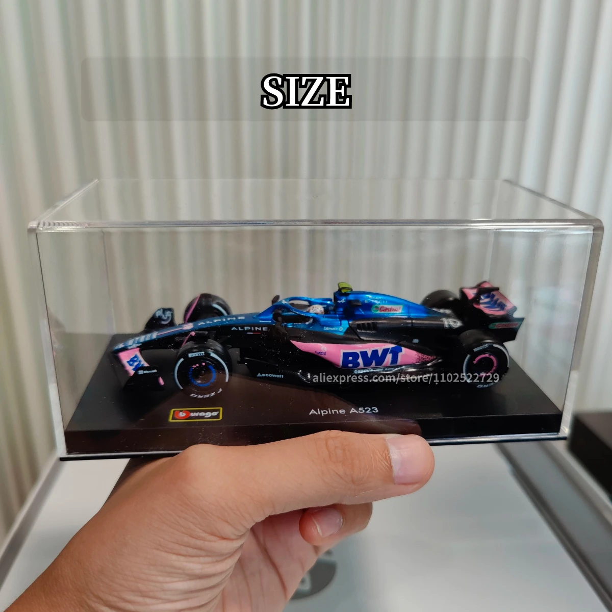 BBURAGO F1 2023 Alpine A523 Литая под давлением модель автомобиля в масштабе 1:43 копия