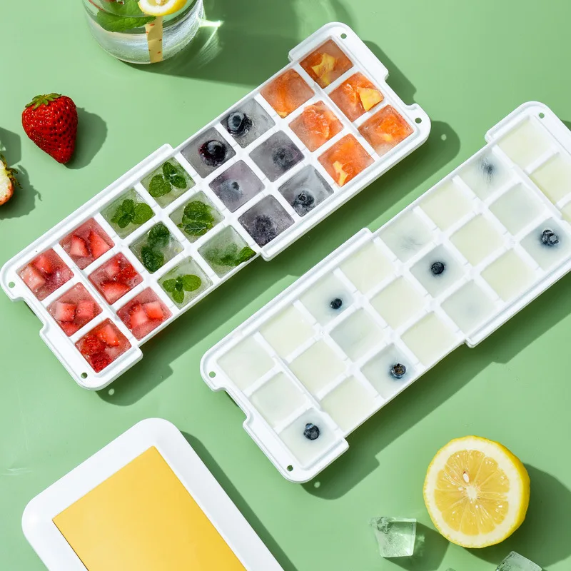 

Ice cube Molds, frozen ice cubes with LIDS, silicone storage ice boxes, Whiskey, cocktails, cold drinks, kitchen tools