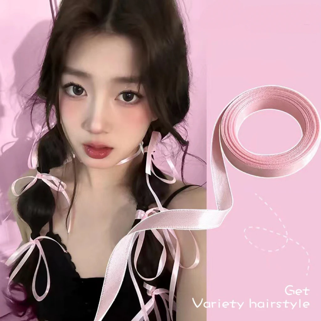 

Colorful Braided Ribbon Hair Band Women Sweet Ribbon Hair Tie Headband Bow Twist Hair Rope Ponytail Holder Hair Accessories