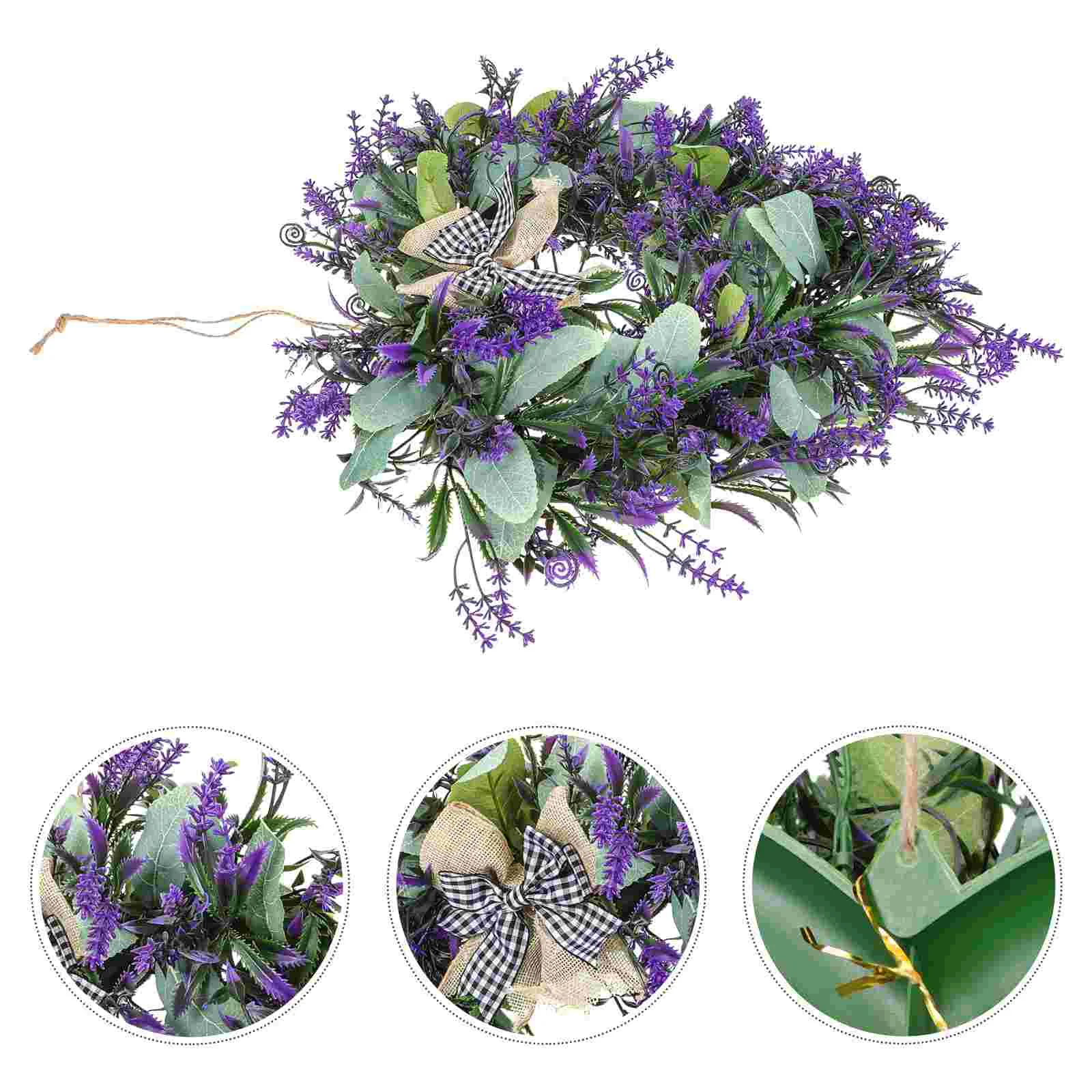 

Wreath Garland Door Heart Flower Day Lavendervalentine Flowers Artificial Floral Shaped Front Decorations Sign Spring Valentines