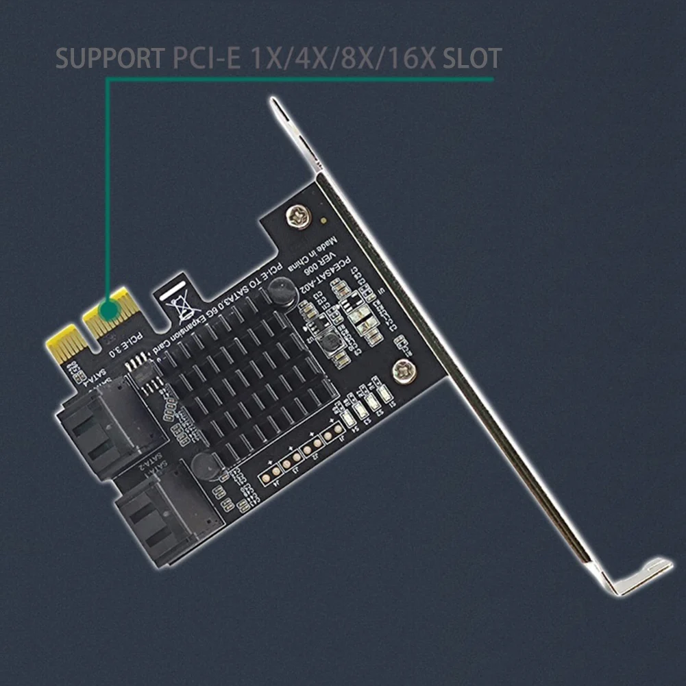 Плата расширения PCI-E GEN3 на SATA3.0 4 порта 6G адаптер карта IPFS жесткий диск ASM1064