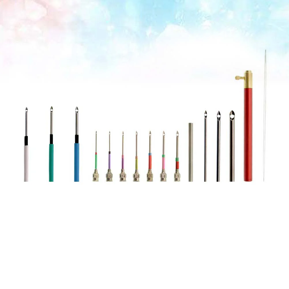 

Punch Needle Embroidery Stitching Threader Cross Needles Tip Crochet Pen Beading Kit Sewing Tools Needlework Starter Head