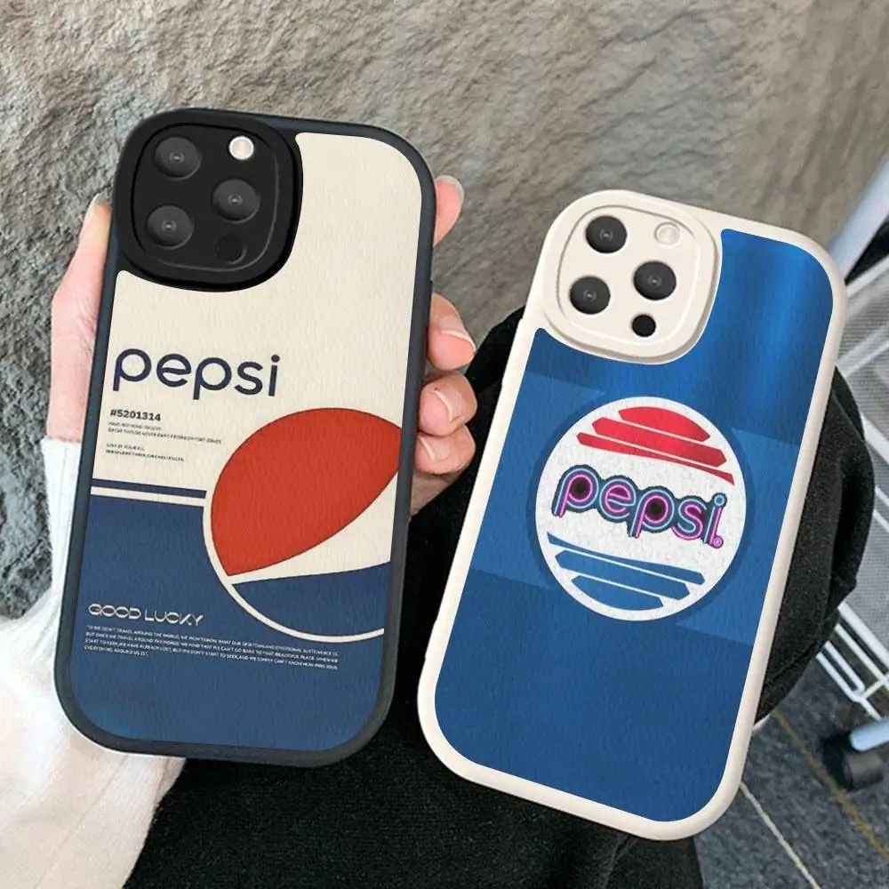 Фото Чехол для телефона P-Pepsis Cola для iPhone 16 15 14 13 12 11 Pro Max Plus, кожаный, мягкий №4