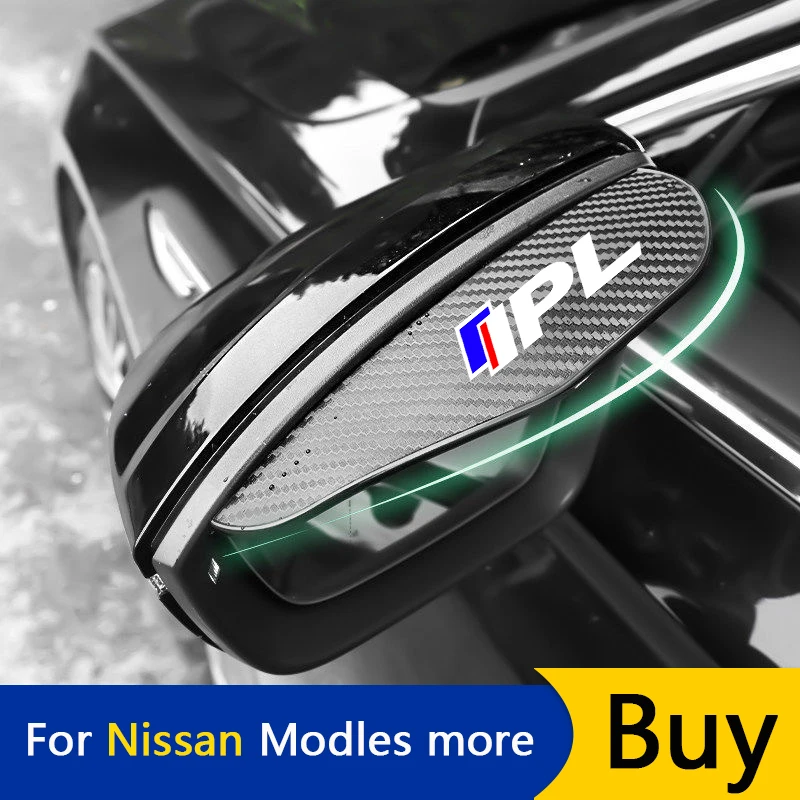 

Car Rearview Mirror Rain Eyebrow for Nissan Infiniti IPL QX70 QX50 G20 G35 FX35 350Z 370Z 300ZX Rainproof Accessories Decor