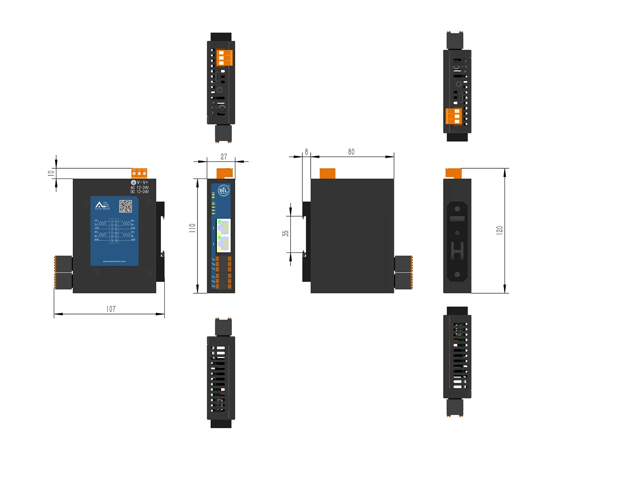 Фото 2026 2025 Milesgo BACnet Modbus to IEC104 OPC UA Коллекция даты Сертификация CE ROSH №2