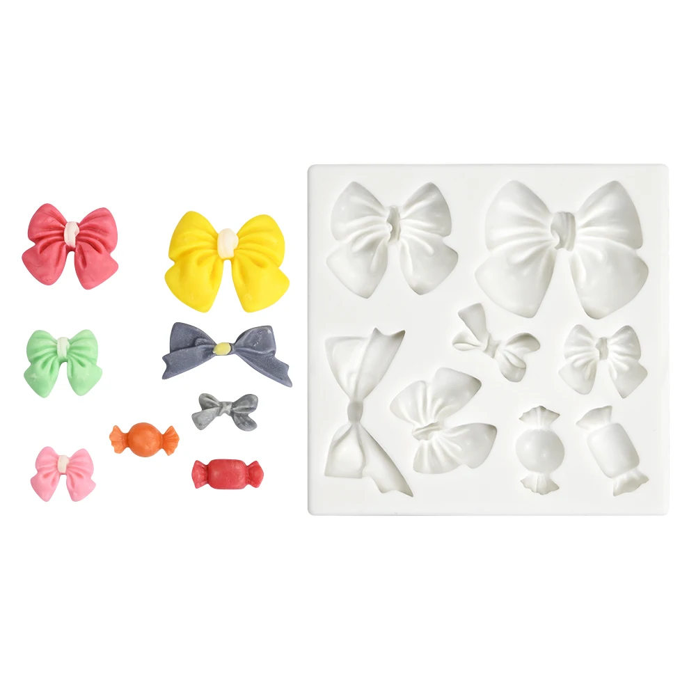 Силиконовая Форма Для Выпечки С Бантиком Украшения Торта