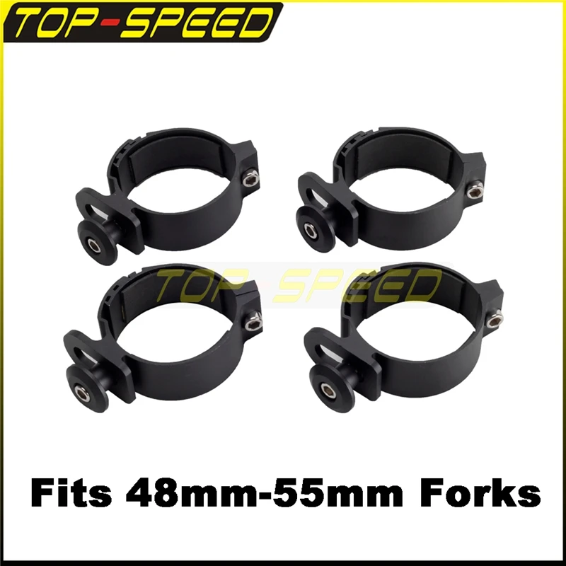 

4x зажимы для крепления передней вилки 35-55 мм, кронштейн обтекателя лобового стекла, поддержка оборудования для Harley Dyna Street Bob Low Rider S Wide Glide