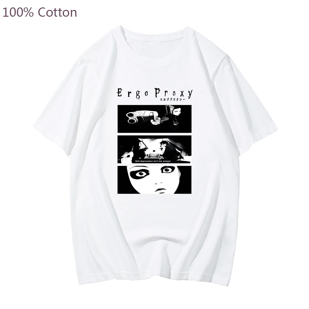 

Ergo Proxy Re-l Mayer Regular Anime T-shirts Cute Cartoon Comic Tshirt 100% Cotton Men/women Tee-shirt Funko Pop Soft T Shirt