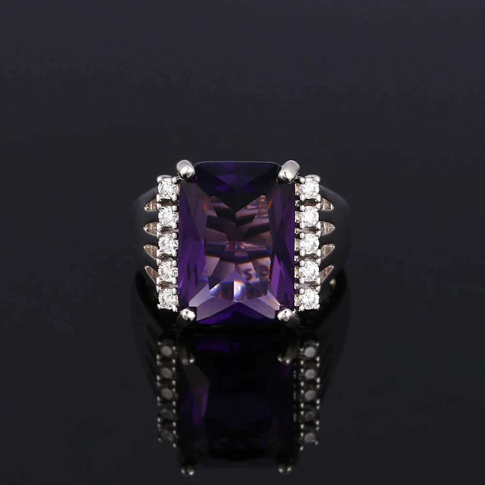 Женское кольцо с разноцветным топазом серебряного цвета | Украшения и аксессуары