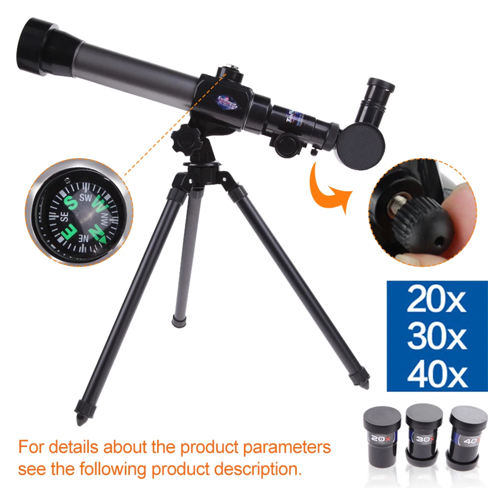 

Refractor Astronomical Telescope Children Students Stargazing Monocular Teaching Aids for Science Experiment Simulate Camping