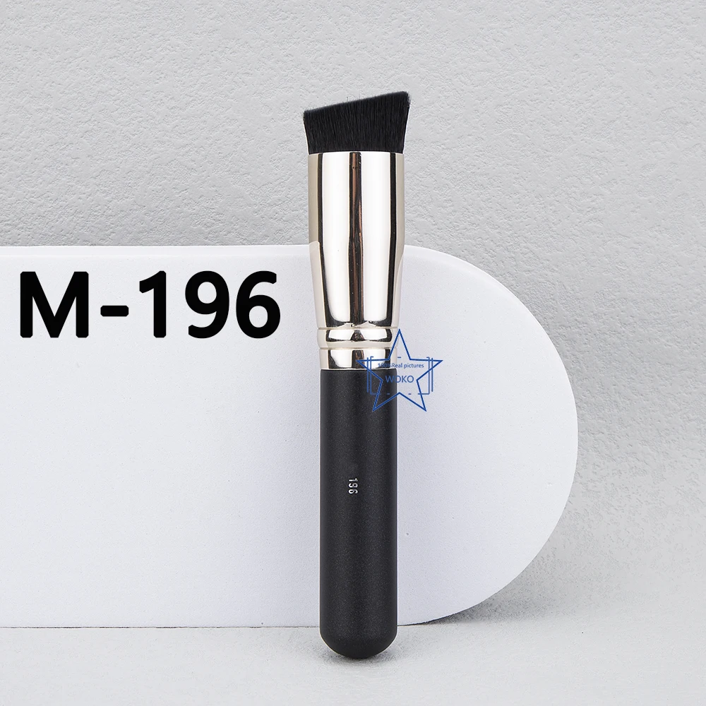 

M196 Luxury Foundation Buffing Brush Slanted Flat Top Kabuki Brush High Quality Face Cream Blush Liquid Foundation Makeup Tool