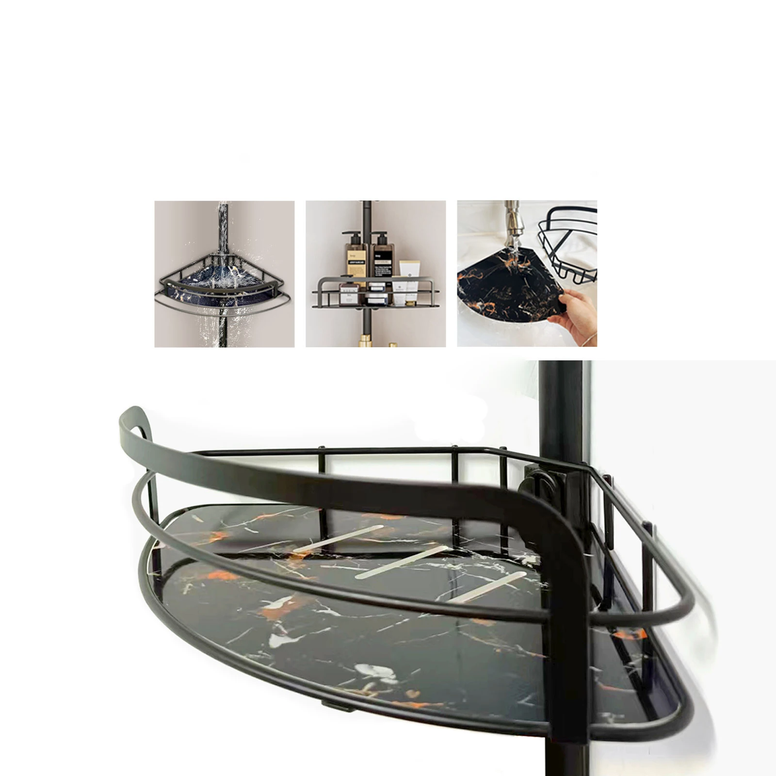 Элегантное современное решение для углов ванной комнаты с практичными