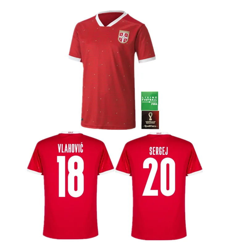 

New Men's 2022/2023 Serbia Football Shirt Lukavic Tosic Ruggjic Mitrovic Prijovic Football Kit