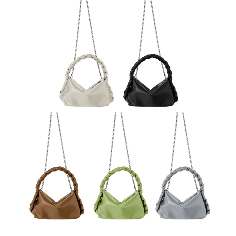 

Handbag Lady Purse Simple Leisure Casual Chain Bag Woven Handle Crossbody Bags