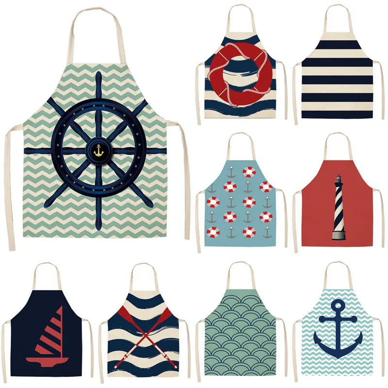 

1 шт., Женский фартук из хлопка и льна, 53 х65 см