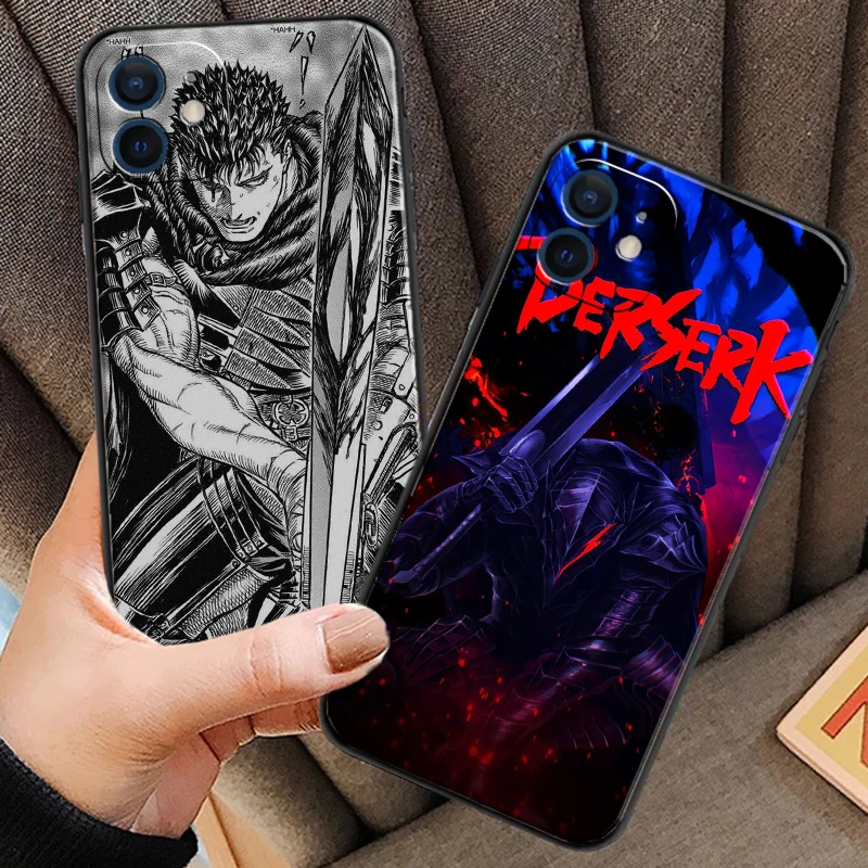 

Berserk Japanese Anime Phone Cases For iPhone 11 12 Pro MAX 6S 7 8 Plus XS MAX 12 13 Mini X XR SE 2020 Coque Back Cover Funda