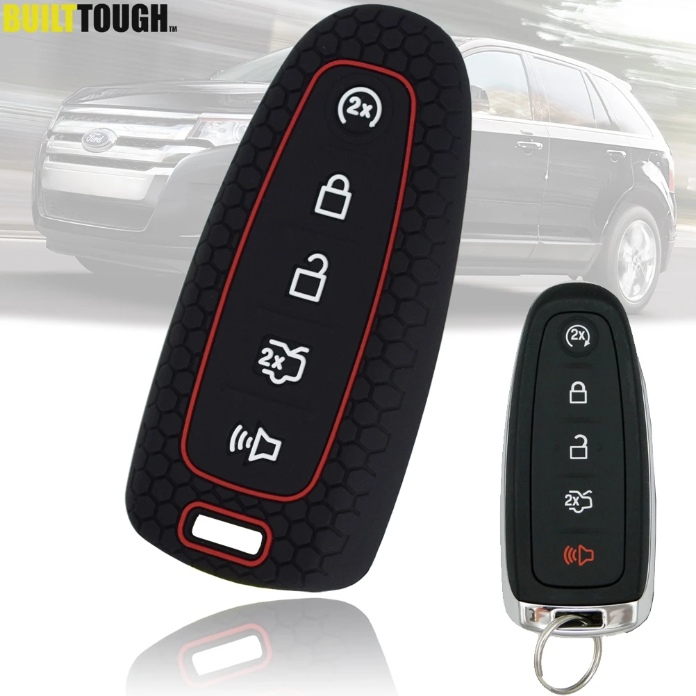 

Силиконовый чехол для автомобильного ключа, чехол для Ford Expedition C-Max Edge Explorer, титановый Taurus Focus Escape, автоаксессуары