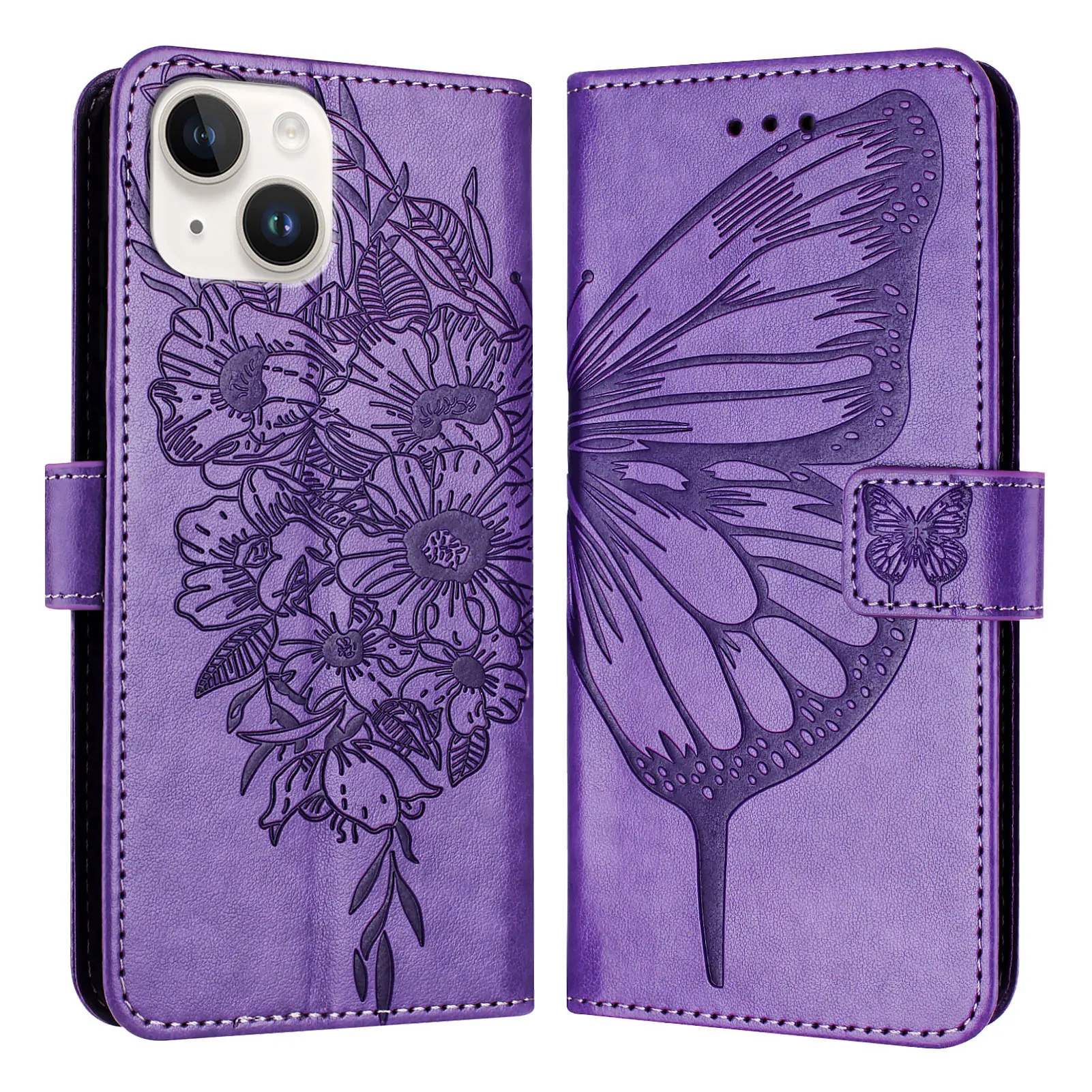 Чехол-кошелек с ремешком на руку для Vivo S19 Pro роскошный кожаный ремешок бабочкой 3