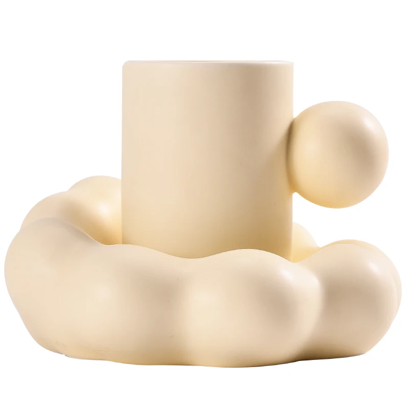 

Breakfast Tea Coffee Mugs Ceramic Milk Mug Home Decor Crafts Room Decoration Porcelain Sculpture Macaron Tea Cup Gift