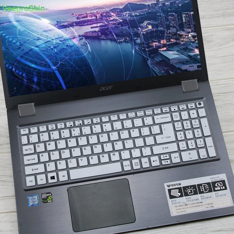 Силиконовый чехол для клавиатуры Acer Aspire 3 A315 51 53 51G 53G A315-51 A315-53G EX2520 A315-21/31/32/51/53 A515 A615