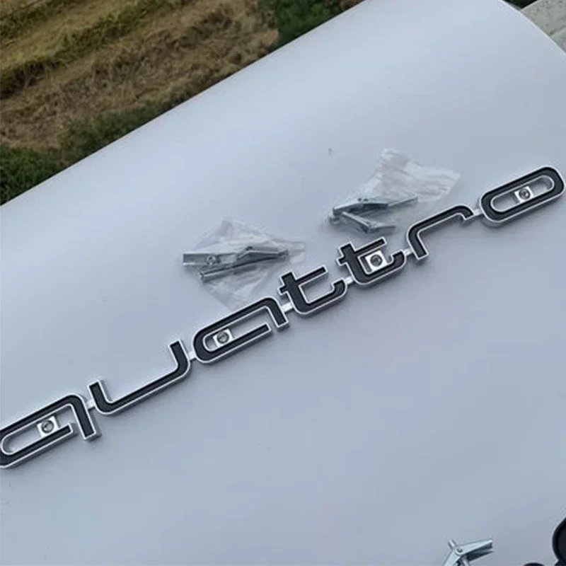 

Для Audi ABS Автомобильные аксессуары Quattro Logo RS3 RS5 A6 RS4 RS6 A7 A8 Q3 Q5 RS7 A3 A4 A5 Q7 S3 S7 Передняя решетка Эмблема Значок Стайлинг