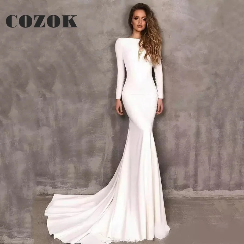 

Sexy Lace Off The Shoulder Wedding Dress 2023 Strapless Neck A Line Sleeveless Bridal Gowns Vestidos de Noiva Custom ZY17