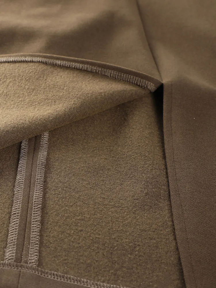 Женская шерстяная юбка с леопардовым принтом черная или коричневая