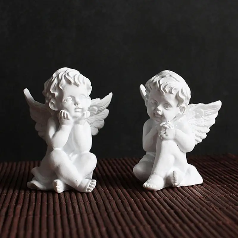 

Cute Resin Cupid Angel Miniature Accessories Furnishing Crafts Home Room Ornaments Desktop Wedding Gifts Statues Dropshipping