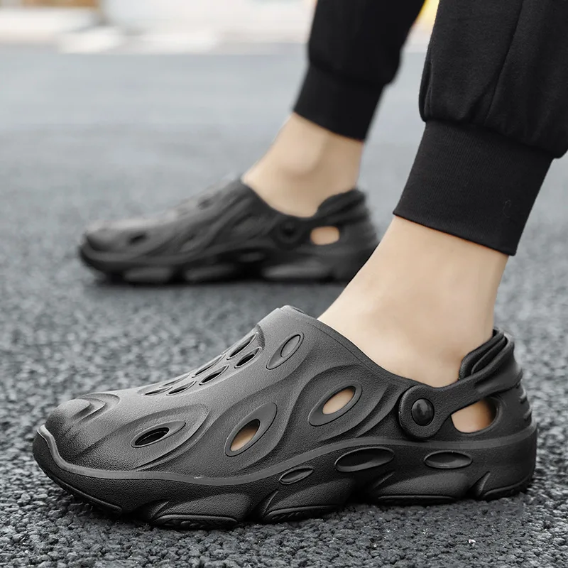 

Large size sandals and slippers 2022 summer new men's fashion trend outdoor beach slippers breathable sandals