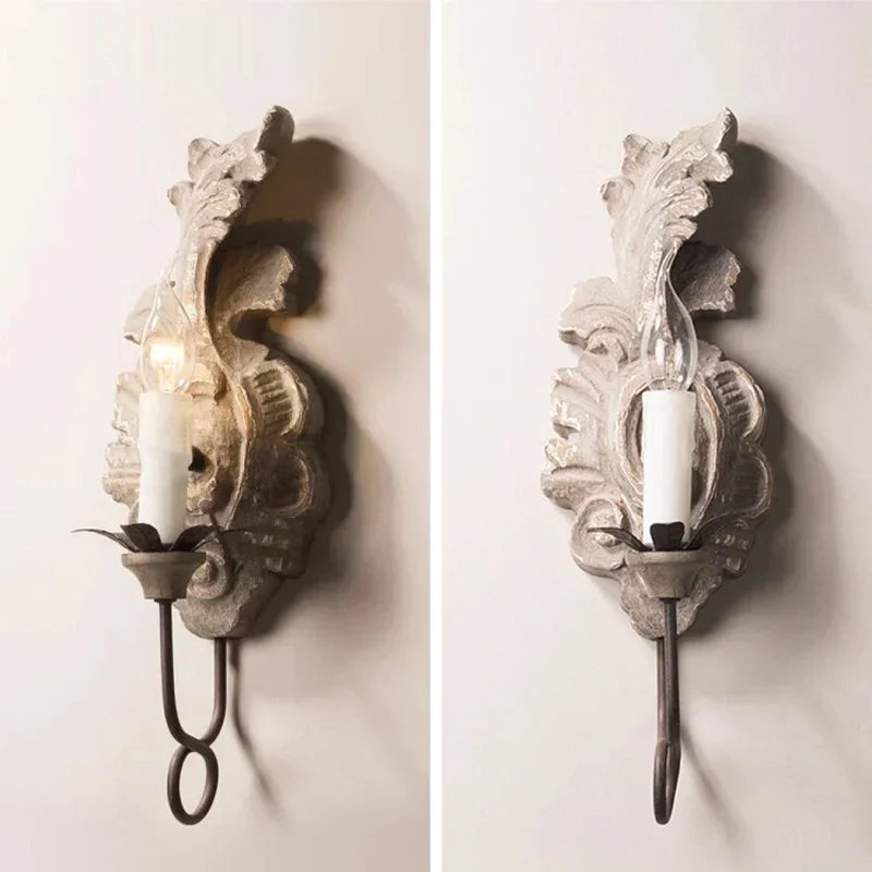 Американская ретро-версия французская гостиная спальня коридор деревянная