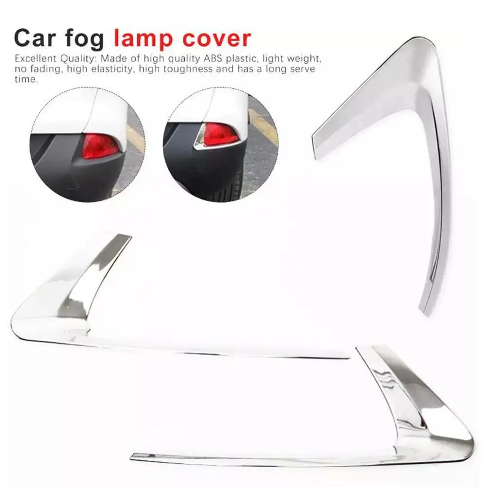 New Car Rear Fog Lights Covers Decoration ABS Chrome Lamp Frame Trim Styling Accessories For Renault Kadjar 2015-2018 | Автомобили и
