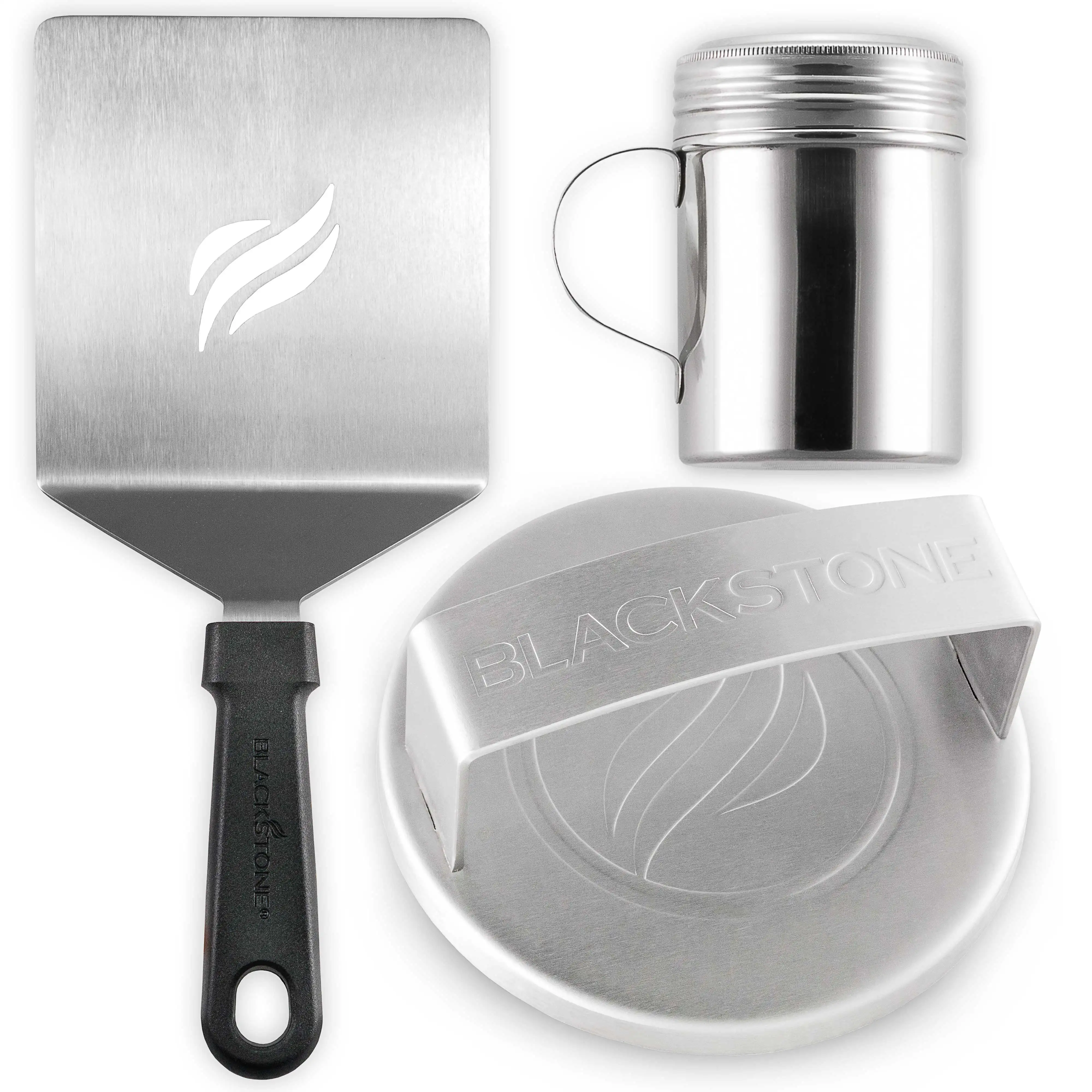 

Hamburger Toolkit Includes Spatula, Press and Spice Dredge