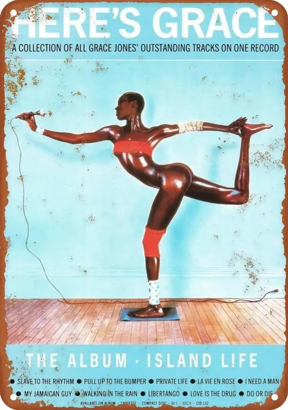 Плакат Grace Jones Island Life 8X12 дюймов винтажная металлическая алюминиевая вывеска