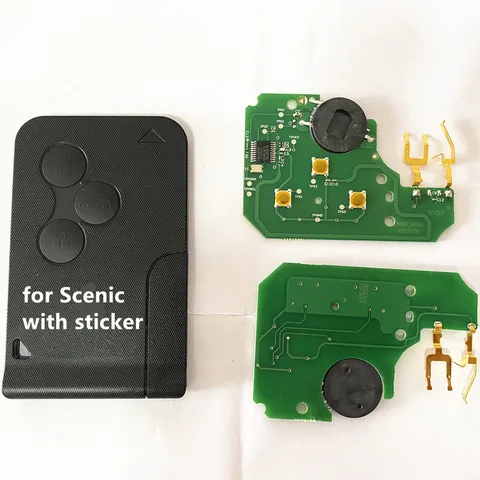3-кнопочный дистанционный ключ PCF7947 для Scenic sticker для Renault, Megane 2, Scenic 2, 2003, 2004, 2005, 2006, 2007, 2008, 433 мгц