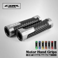 7822mm motorcycle accessories universal cnc aluminumrubber handle grips for honda cbr500r cbr 500r 13 16