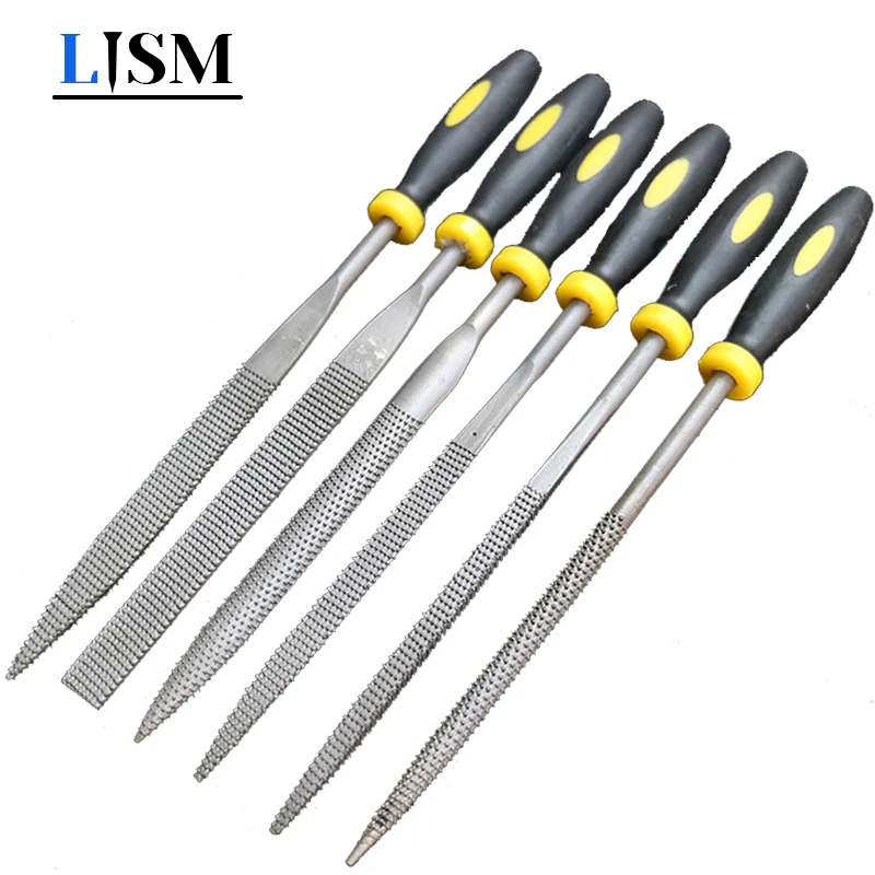

6/set 140mm Mini Metal Filing Rasp Needle Files Set Wood Carving Tools for Steel Rasp Needle Filing Woodworking Hand File Tool