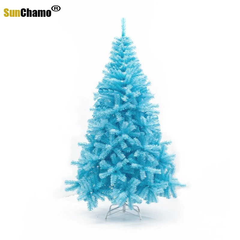 

New Blue Christmas Tree Package Encrypted Luminous Decoration Set Hotel Shopping Mall Household 1.5/1.8 Scene Layout Plants