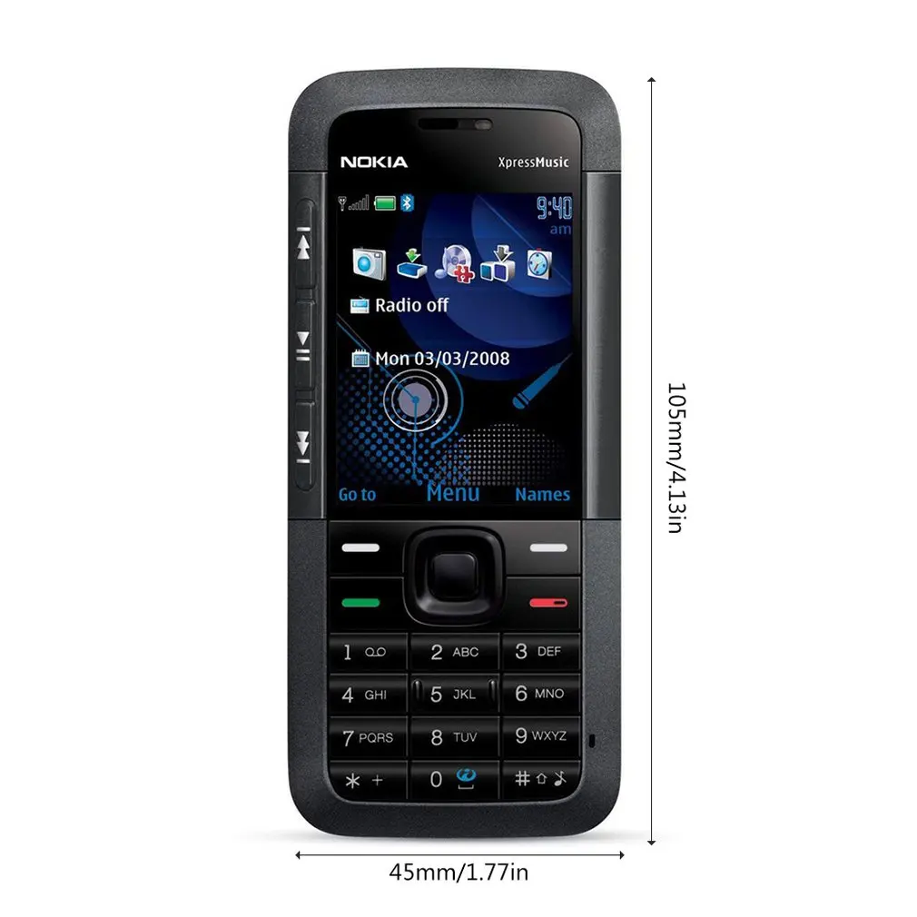 Оригинальный разблокированный Nokia 5310 Xpress музыка Bluetooth Java MP3 плеер Поддержка