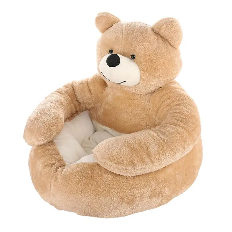 

Bear Hug Dog Bed Warm Plush Dog Cat Beds Sofas Plush Pet Cushion With Non-slip Bottom Washable Pet Beds & Sofas For Dogs Cats
