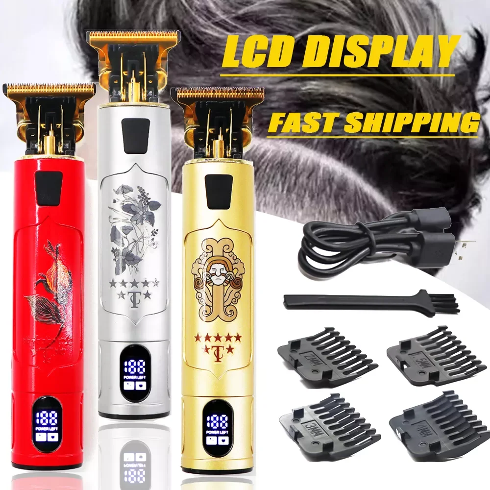 

NEW2023 2022 T9 0MM Electric Barber Hair Braider Accessories Beard Trimmer For Men Professional Shaver Hair Cutting Machine Hair