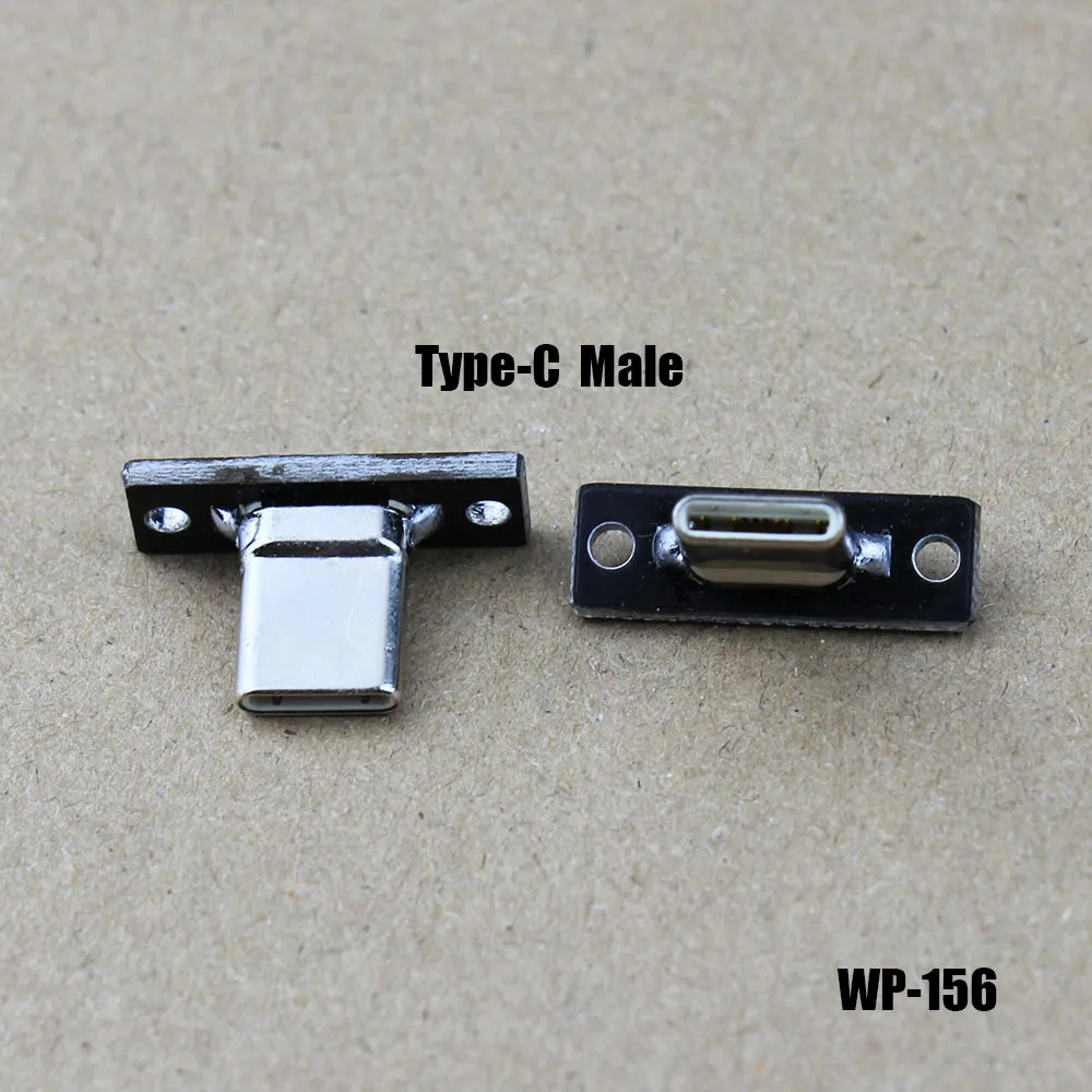

1pc Type-C Data Charging Cable Jack Test Board with Pin Header USB USB 3.1 Female Male connector With A Fixed Plate WP-156