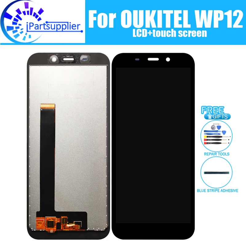 Дисплей OUKITEL WP12, 5,5 дюйма, ЖК-дисплей + сенсорный экран, 100% оригинал, протестирован, ЖК-дигитайзер, замена стеклянной панели для OUKITEL WP12