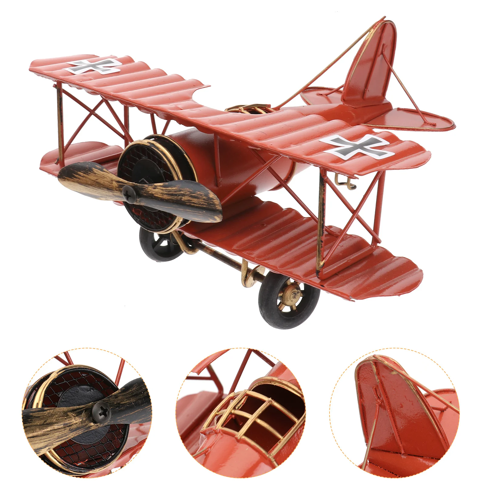 

Airplane Decor Decorations Home Desktop Aeroplane Model Ornament Child Vintage Gifts