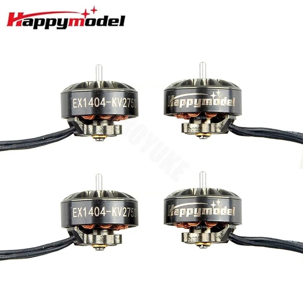 4 шт./лот HappyModel EX1404 1404 KV4800 3S KV2750 KV3500 4S бесщеточный двигатель 1 5 мм для FPV Racing Crux35 Micro