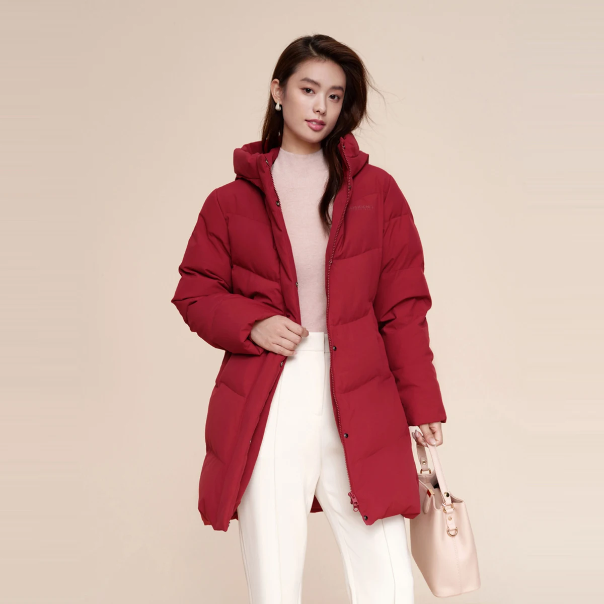 BOSIDENG 2024 новый пуховик для женщин теплая куртка зимняя утепленная повседневная