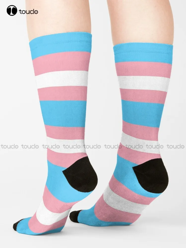 

Transgender Pride Flag Lgbtqia Lgbt Queer Gay Pride Pride Flag Socks Workout Socks Men Comfortable Best Girls Sports Cartoon Art