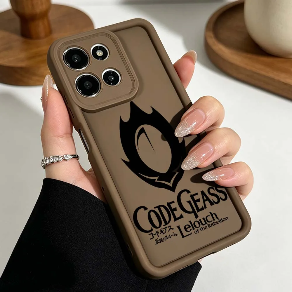 Фото Чехол для телефона с логотипом аниме CODE GEASS для Motorola Moto G86 G85 G75 G56 G06 Edge 70 60 50 Fusion Eye Ladder, силиконовый чехол №5