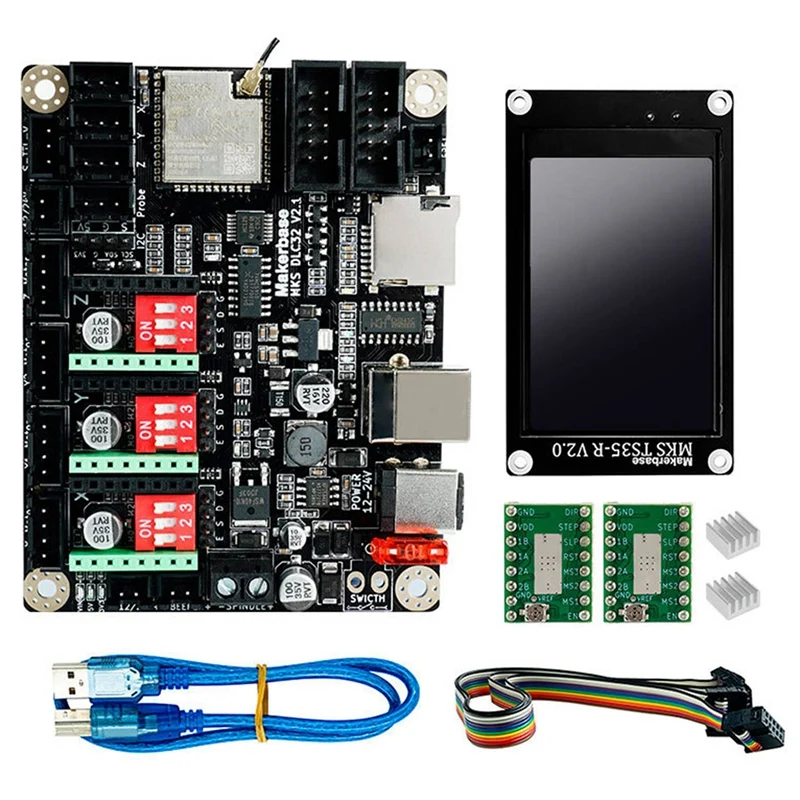 MKS DLC32 32Bits GRBL Offline Controller TS35-R LCD Display For CNC3018 MAX PRO Upgrade Kit, CNC Engraving Machine