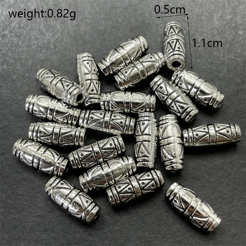 Разделительные трубки из серебряного сплава для ювелирных изделий 30 шт