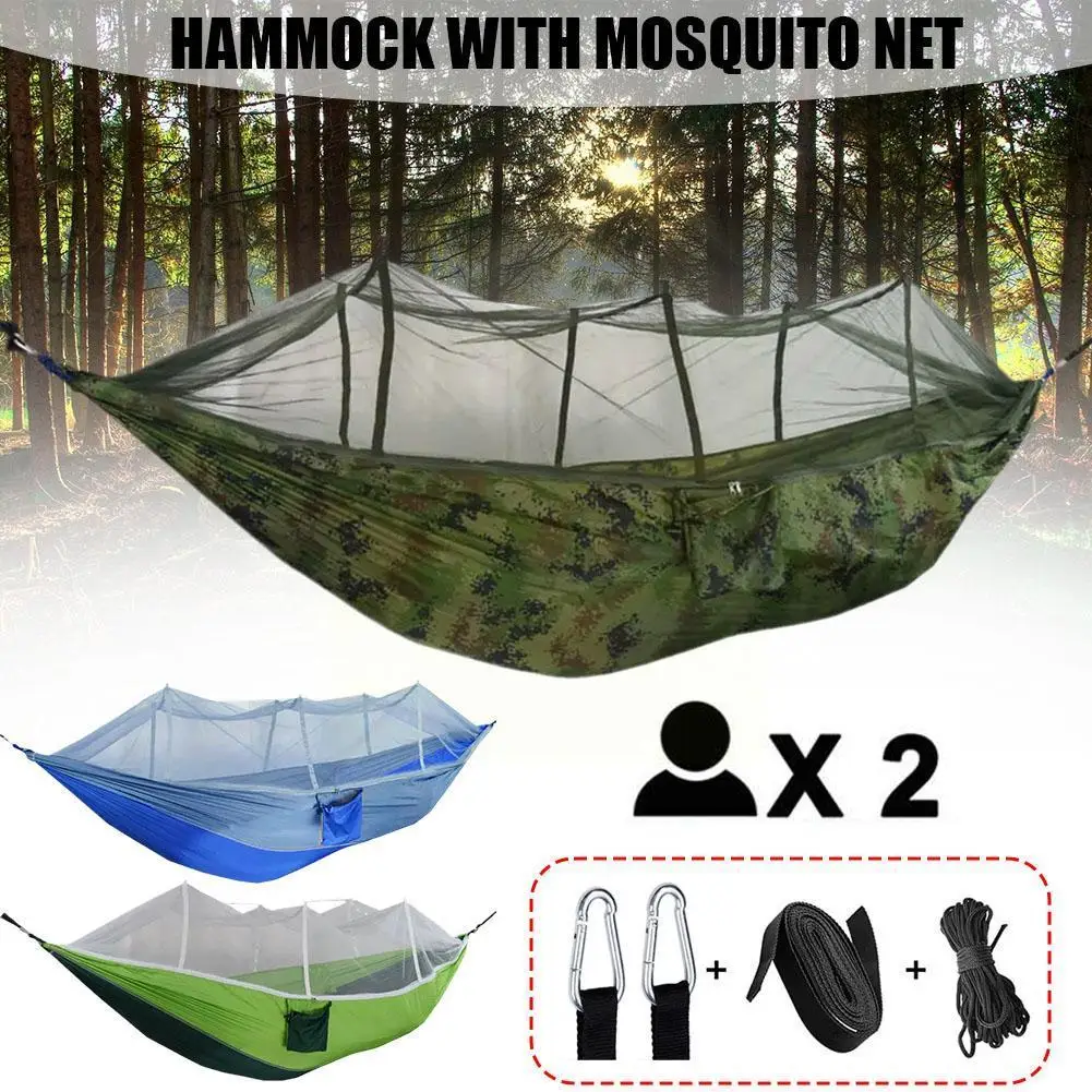 

Легкий портативный гамак для кемпинга и палатка, непромокаемый тент Net 210T, нейлоновый гамак с навесом, дождь, москитные гамаки Waterpro S9Y7